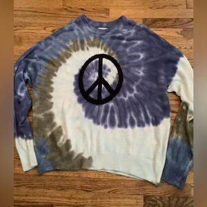 Spiritual Gangster Tie-Dye Peace Sweater